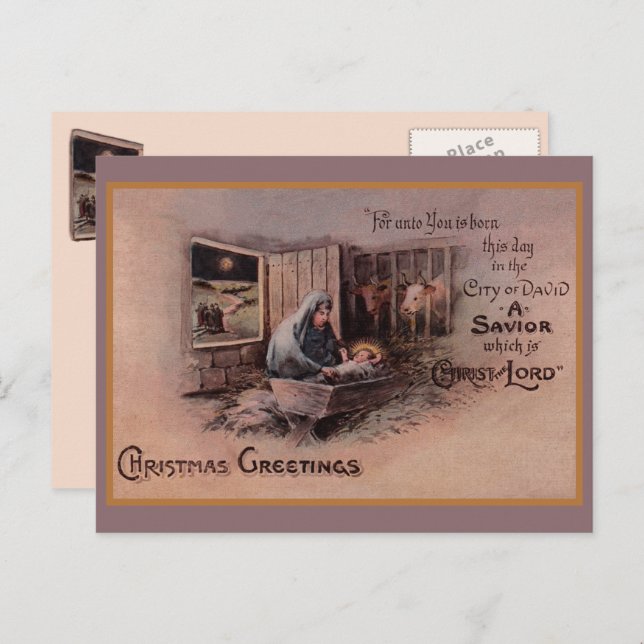 The Blessings of Christmas Postcard (Front/Back)