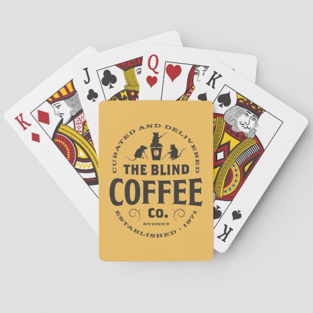 The Blind Coffee Co Custom Playing Cards (Back)