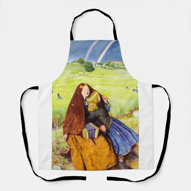 The Blind Girl by John Everett Millais Apron (Front)