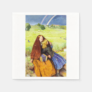 The Blind Girl by John Everett Millais Napkin