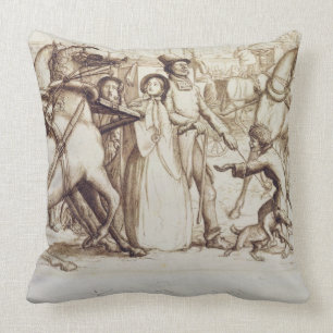 The Blind Man, 1853 (pen, ink, wash and graphite o Cushion