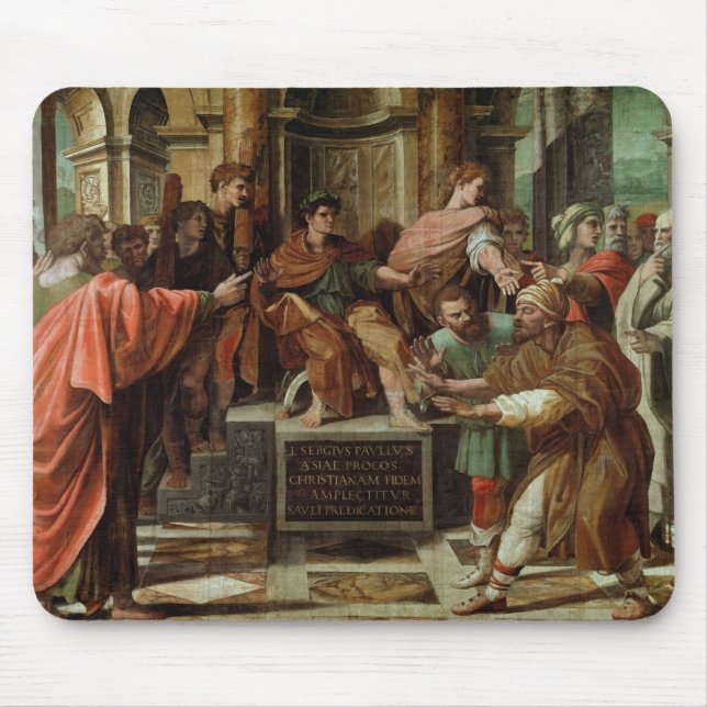 The Blinding of Elymas (cartoon for the Sistine Ch Mouse Pad (Front)