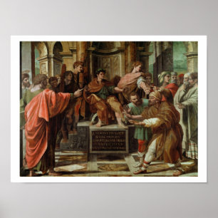 The Blinding of Elymas (cartoon for the Sistine Ch Poster