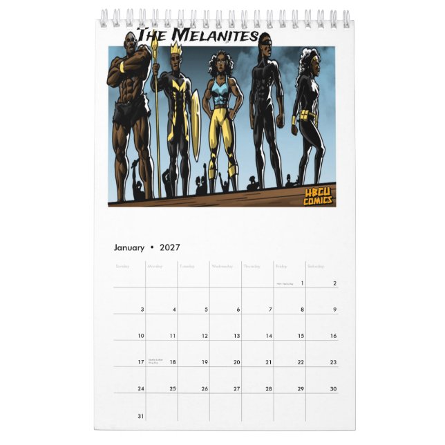 The BLK Hero's Calendar  (Jan 2027)
