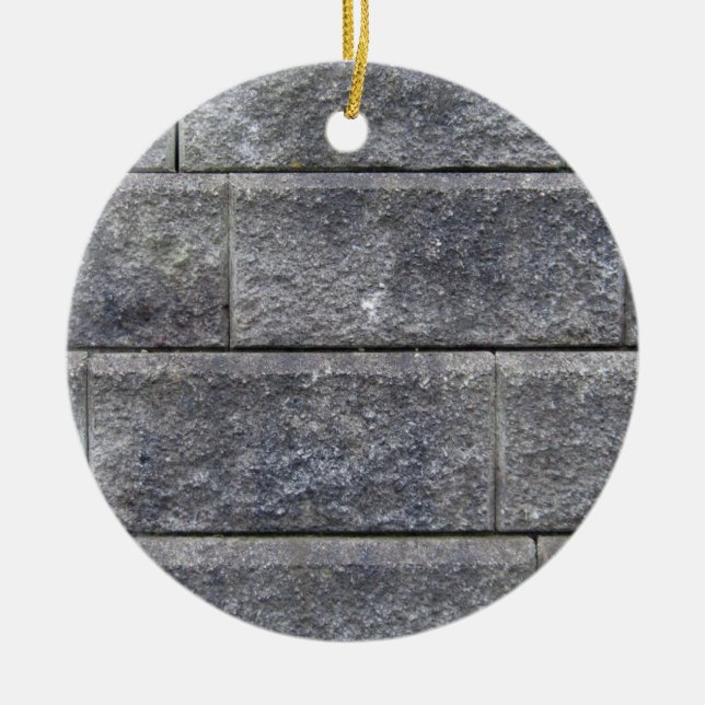 The Block Wall Ceramic Tree Decoration (Front)