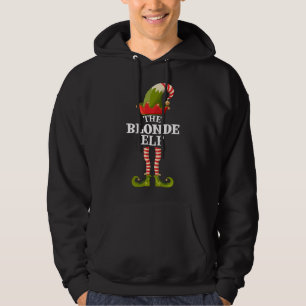 The Blonde Elf Funny Christmas Matching Family Hoodie