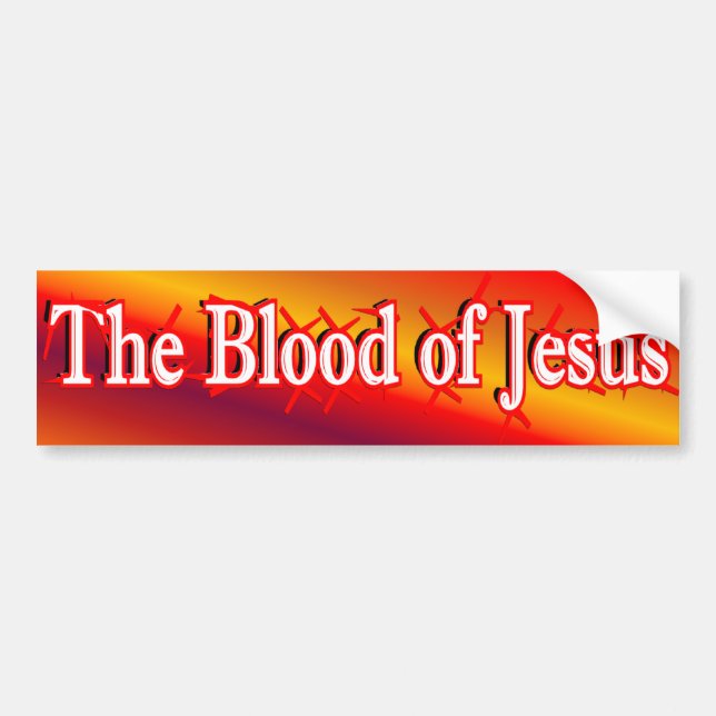 The Blood of Jesus Bumper Sticker (Front)