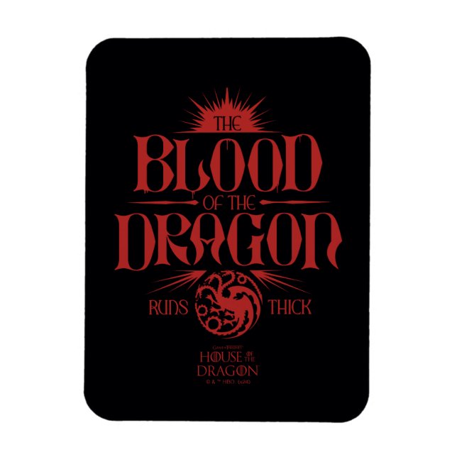 The Blood of the Dragon Runs Thick Magnet (Vertical)