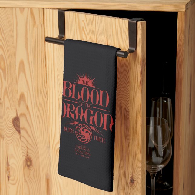 The Blood of the Dragon Runs Thick Tea Towel (Thirds Fold)