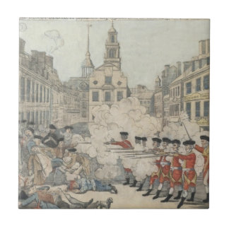 The Bloody Massacre - Paul Revere (1770) Tile