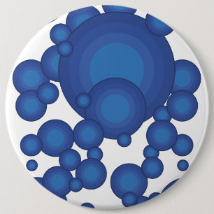 The Blue 70's year styling circle 6 Cm Round Badge