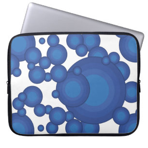 The Blue 70's year styling circle Laptop Sleeve