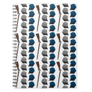 The Blue and the Grey Spiral Notebook