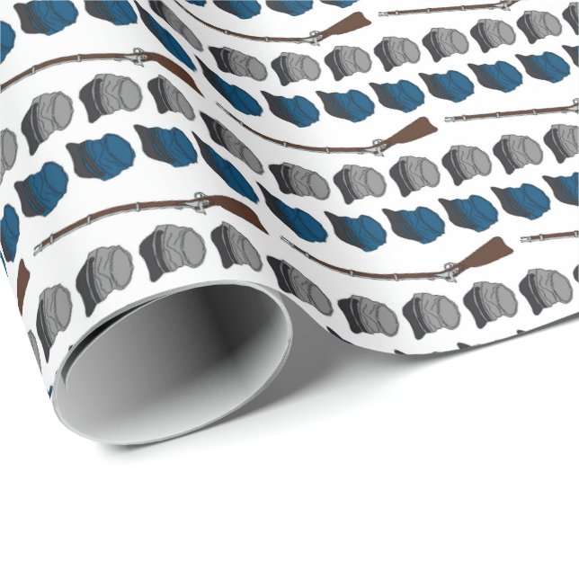The Blue and the Grey Wrapping Paper (Roll Corner)