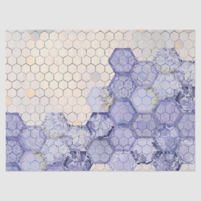 The Blue Bee Series Design 10 Tissue Paper (Front)