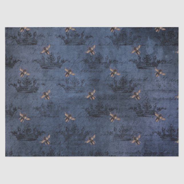 The Blue Bee Series Design 5 Tissue Paper (Front)