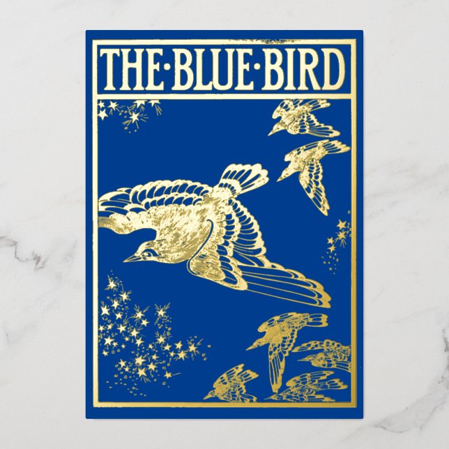 The blue bird -vintage gold (Front)