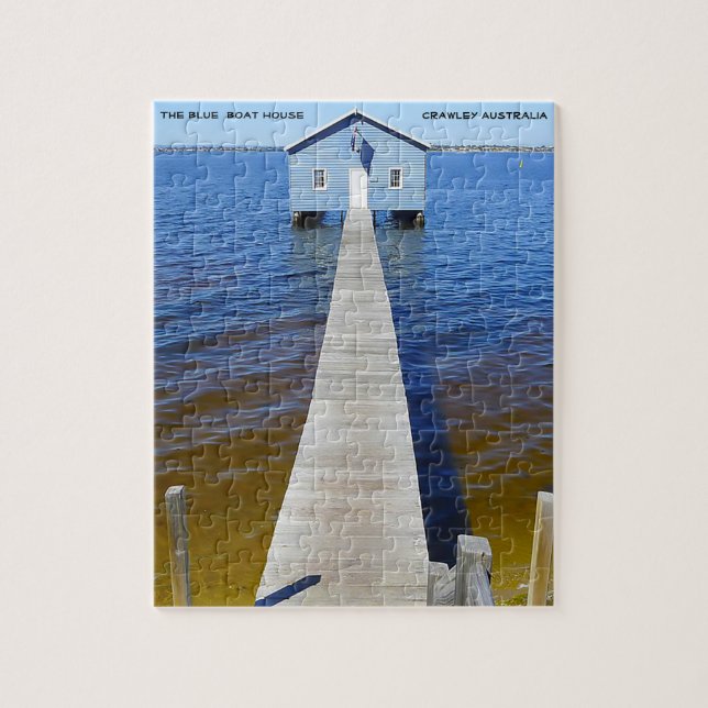 The Blue Boat House Crawley Australia Jigsaw Puzzle (Vertical)
