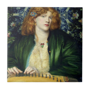 The Blue Bower (by Dante Gabriel Rossetti) Tile