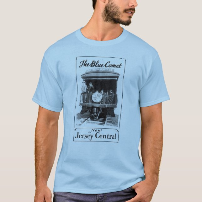 The Blue Comet Train Men's T-Shirt (Front)