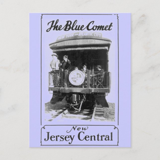 The Blue Comet Train Postcard (Front)