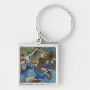 The Blue Dancers, Degas Art  Key Ring