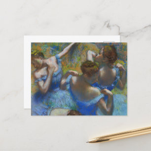 The Blue Dancers, Degas Art  Postcard
