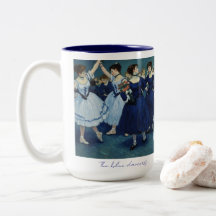 The blue dancers mug.