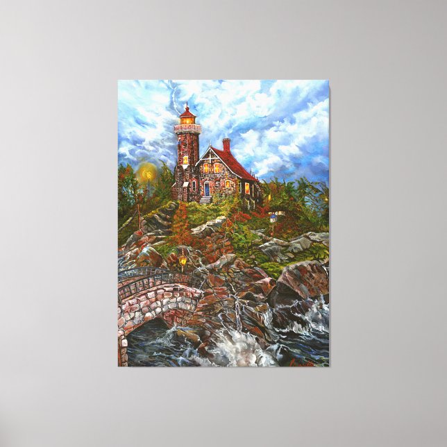 "The Blue Door Light" Canvas Print (Front)