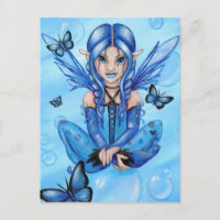 "The Blue Fairy" postcard