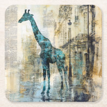 The Blue Giraffe in Paris Coaster