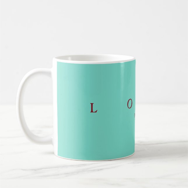 The Blue Heart Collection- Spread Love Mug (Left)