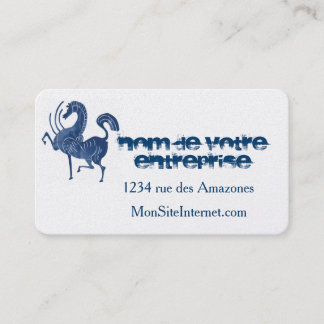 The blue horse business card