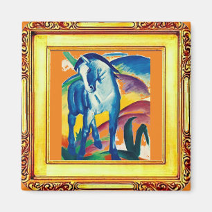 The Blue Horse by Franz Marc Magnet