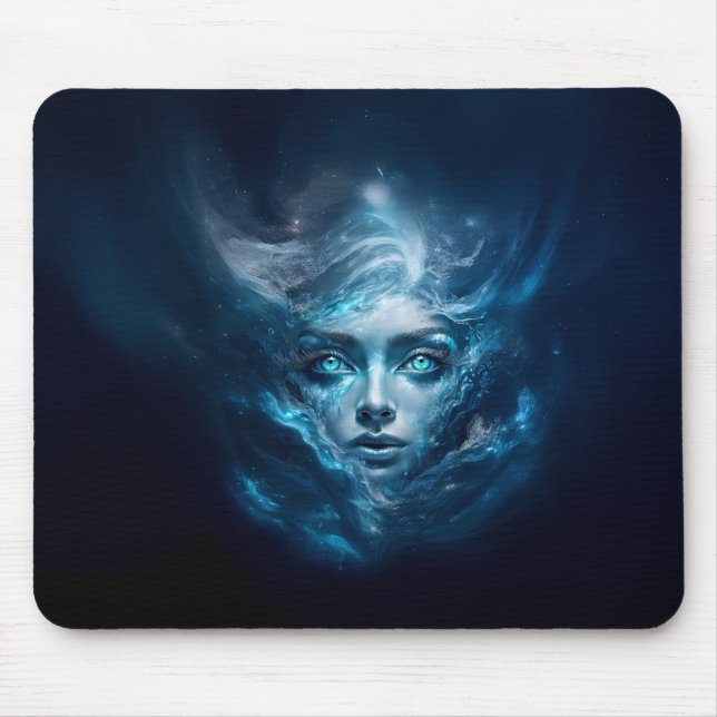 The Blue Ice Queen Mouse Pad (Front)