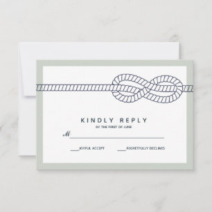The Blue Knot Wedding RSVP Card