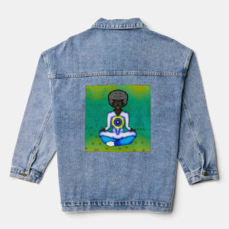 The blue light of protection denim jacket