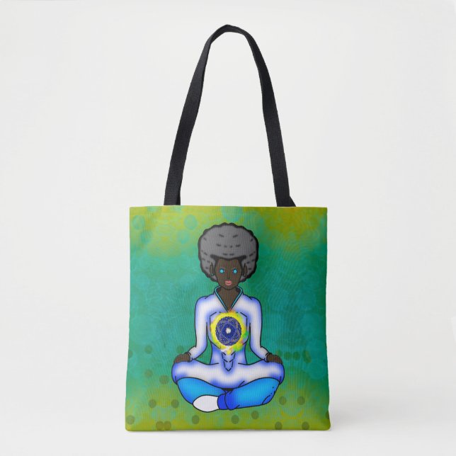 The blue light of protection tote bag (Front)