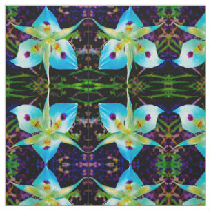The Blue Lily Dancers Fabric