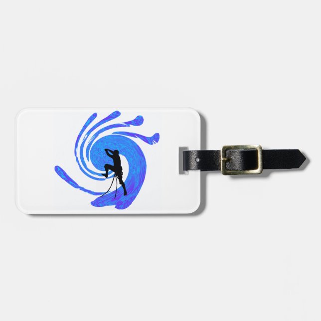 THE BLUE LINE LUGGAGE TAG (Front Horizontal)