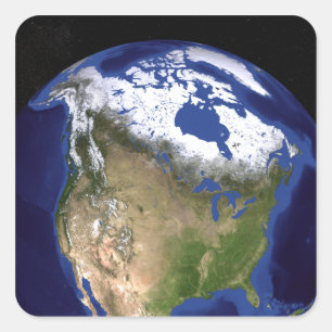 The Blue Marble Next Generation Earth 5 Square Sticker