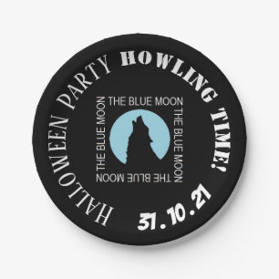 The Blue Moon, Halloween Party Paper Plate