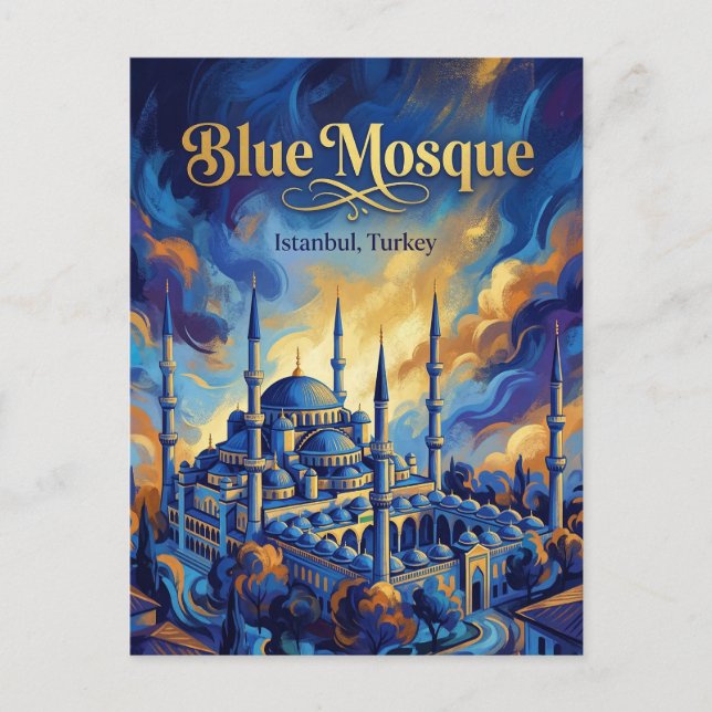 The Blue Mosque, Istanbul, Marmara Postcard (Front)