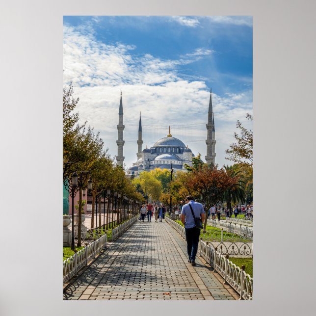 The Blue Mosque, Istanbul Poster (Front)