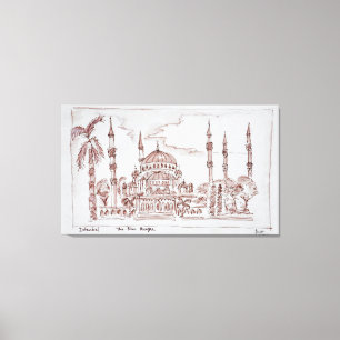 The Blue Mosque   Istanbul, Turkey Canvas Print