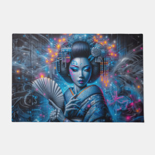 The Blue Nights Geisha Doormat