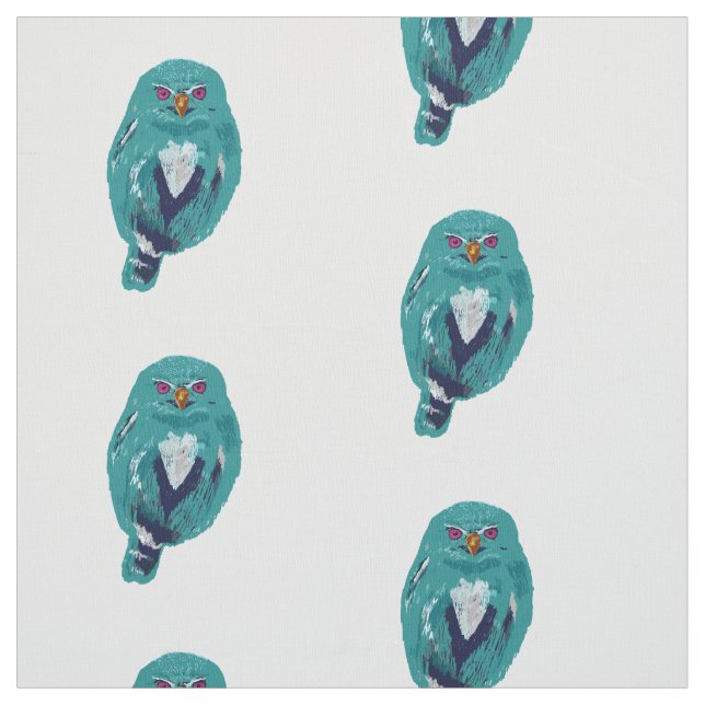 The Blue Owl Fabric (Swatch)