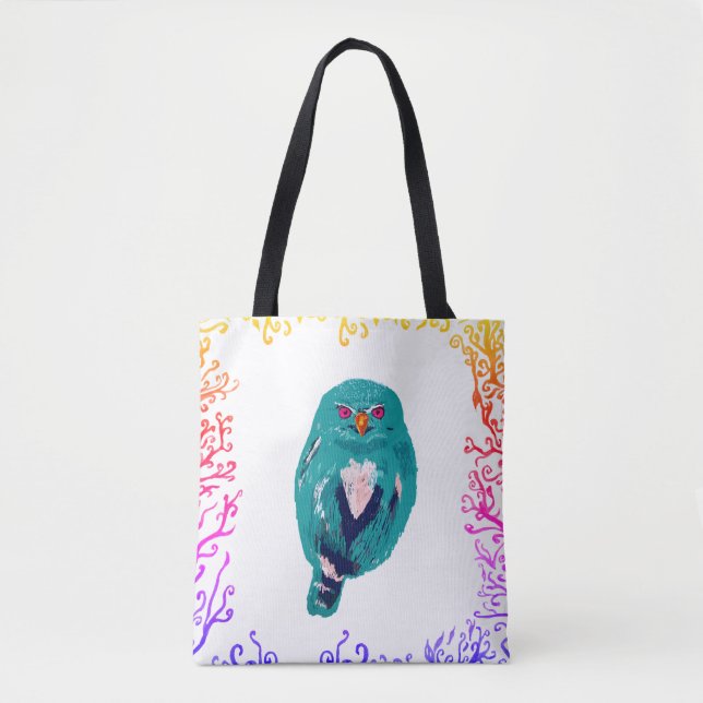 The Blue Owl Tote Bag (Front)