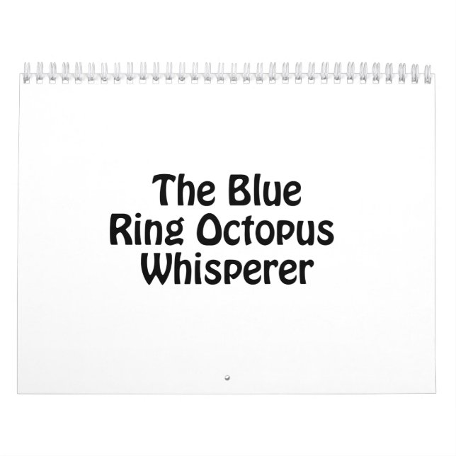 the blue ring octopus whisperer calendar (Cover)