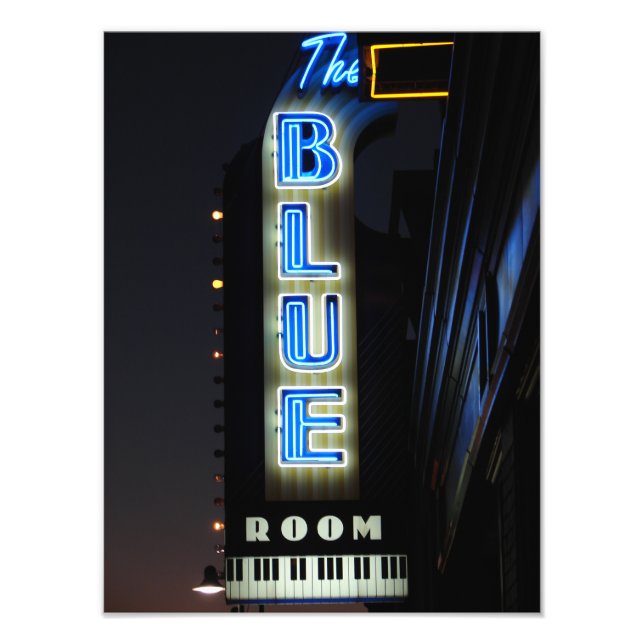 The Blue Room Jazz Club in Kansas City Photo Print (Front)